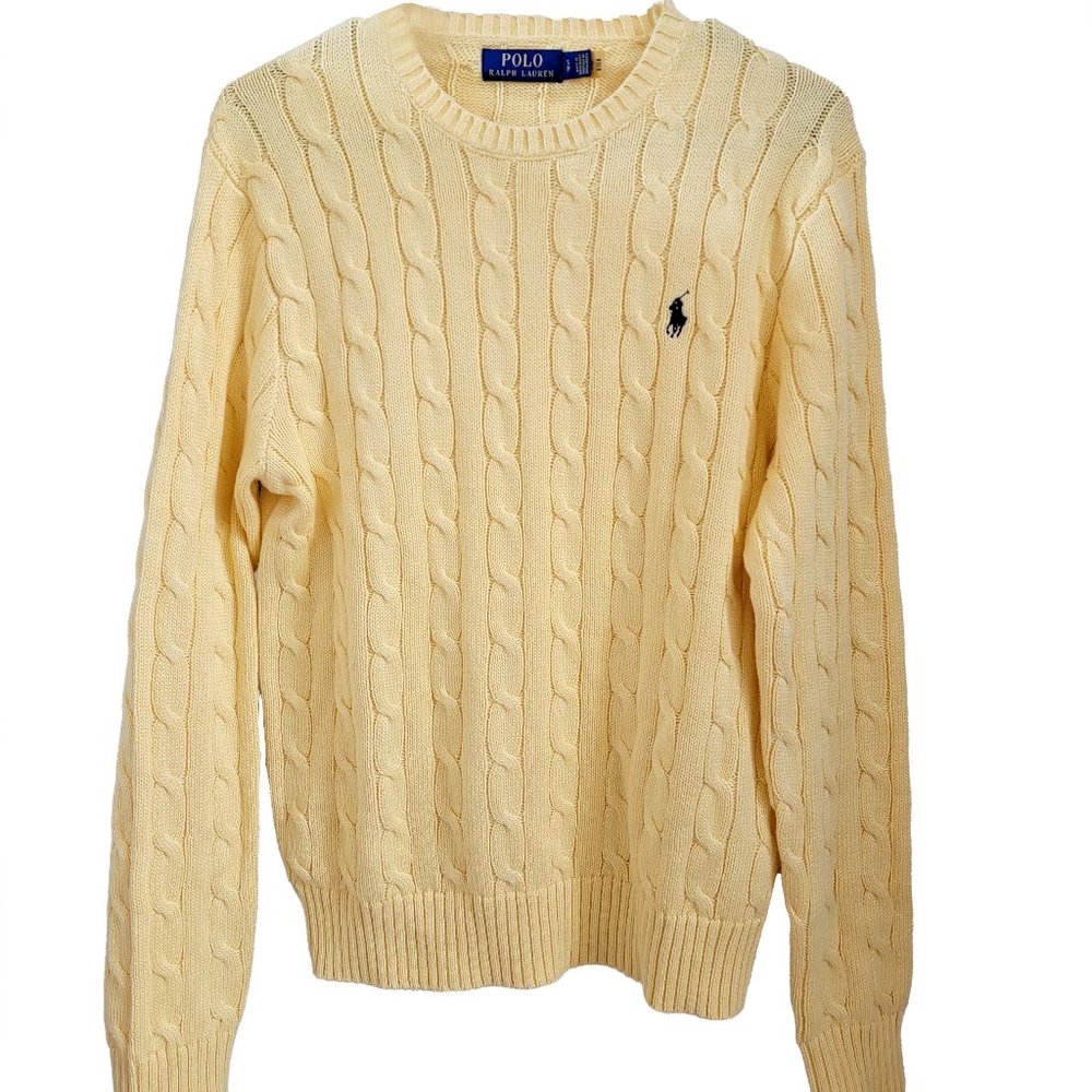 Polo Cable Knit Sweater